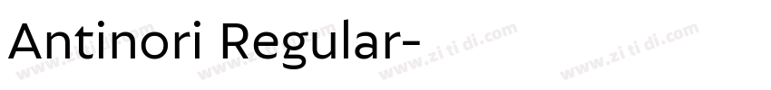 Antinori Regular字体转换